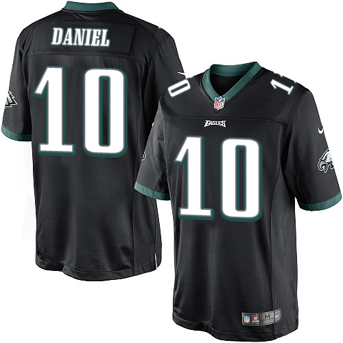 Men's Limited Chase Daniel Nike Jersey Black Alternate - #10 NFL Philadelphia Eagles